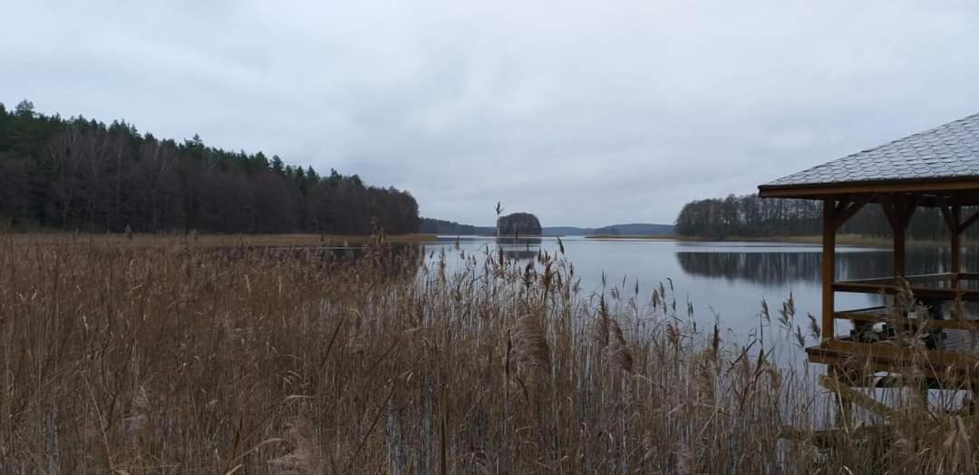 Mazury Domek Caloroczny Pelnik Jezioro Las Exterior foto